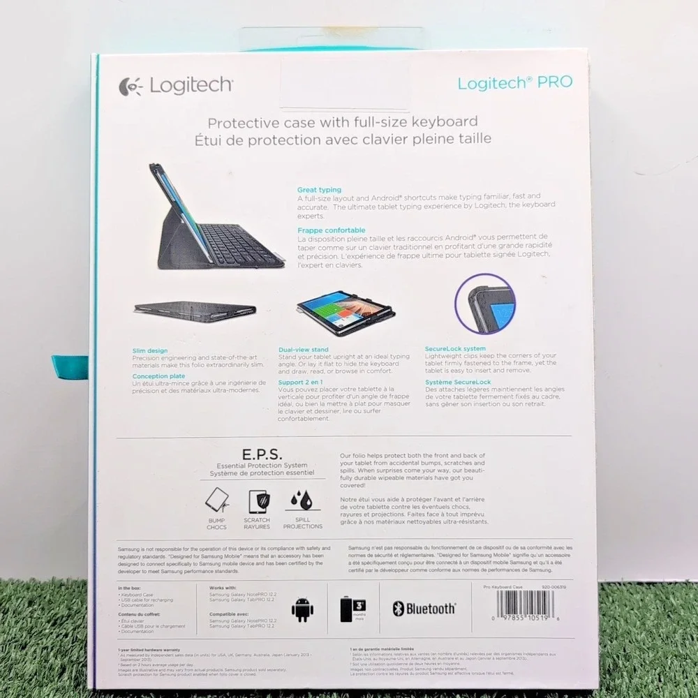 Logitech Pro Protective Case Full Size Keyboard Samsung Galaxy‎ Note / Tab Pro